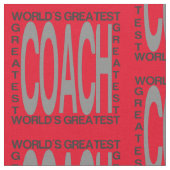 Weltbester Coach Stoff (Nahaufnahme)