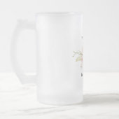 Weltbester Cousin - Girly Blume Spaß modern Mattglas Bierglas (Links)