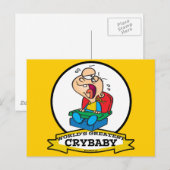 WELTBESTER CRYBABY-CARTOON POSTKARTE (Vorne/Hinten)