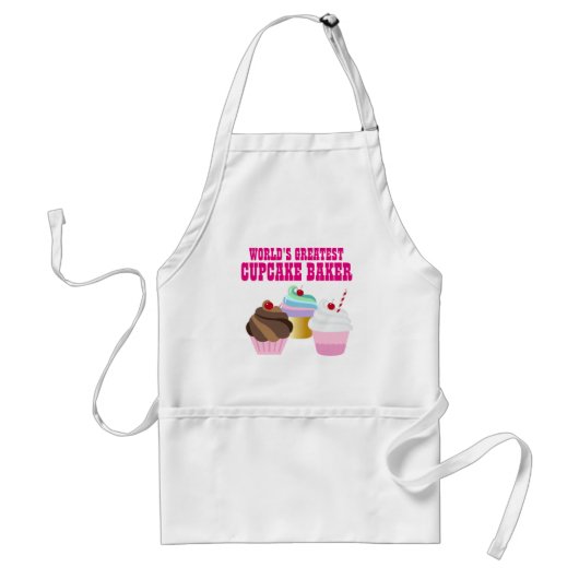 Weltbester CUPCAKE BAKER - Niedlicher Spaß Schürze (Vorne)