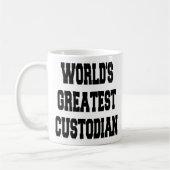 Weltbester Custodian Kaffeetasse (Links)