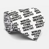 Weltbester Cybersicherheitsanalyst Krawatte (Gerollt)