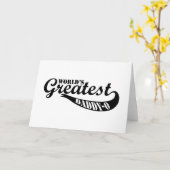 Weltbester Daddy-O Karte (Gelbe Blume)