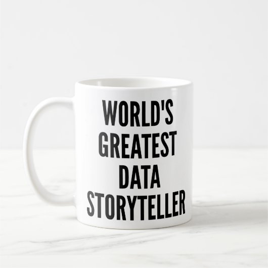 Weltbester Data Storyteller Kaffeetasse (Links)
