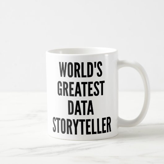 Weltbester Data Storyteller Kaffeetasse (Rechts)