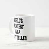 Weltbester Data Storyteller Kaffeetasse (Vorderseite Links)