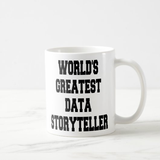 Weltbester Data Storyteller Kaffeetasse (Rechts)