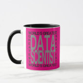 Weltbester Daten-Wissenschaftler im silbernen Text Tasse (Links)