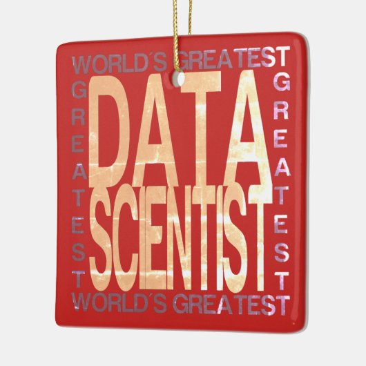 Weltbester Datenwissenschaftler Keramikornament (Links)