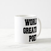 Weltbester Dichter Kaffeetasse (VorderseiteRechts)