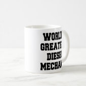 Weltbester Dieselmechanismus Kaffeetasse (VorderseiteRechts)