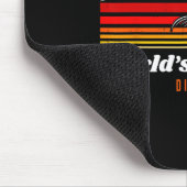 Weltbester Disc-Golf-Spieler Lustiger Frisbee Vint Mousepad (Ecke)