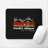 Weltbester Disc-Golf-Spieler Lustiger Frisbee Vint Mousepad (Mit Mouse)