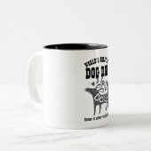 Weltbester DOG-VATER - Zuhause ist der Ort, an dem Zweifarbige Tasse (Vorderseite Links)
