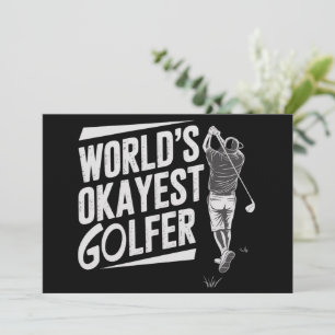 Weltbester durchschnittlicher Golfer Lustiger Golf Einladung