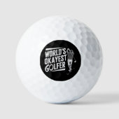 Weltbester durchschnittlicher Golfer Lustiger Golf Golfball (Vorderseite)