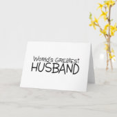 Weltbester Ehemann Karte (Gelbe Blume)