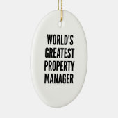 Weltbester Eigenschaftenmanager Keramikornament (Rechts)