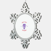 Weltbester Elektriker Schneeflocken Zinn-Ornament (Rechts)