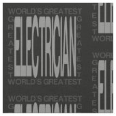 Weltbester Elektriker Stoff (Nahaufnahme)