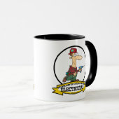 WELTBESTER ELEKTRIZISCH-MÄNNER II-CARTOON TASSE (VorderseiteRechts)