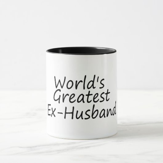 weltbester Ex-Ehemann Tasse (Zentrum)