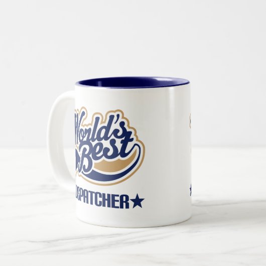 Weltbester Fahrdienstleiter Zweifarbige Tasse (Vorderseite Links)