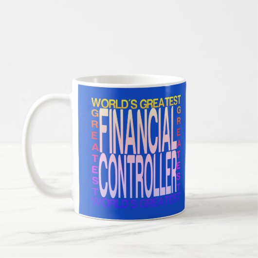 Weltbester Finanzkontrolleur Kaffeetasse (Links)