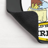 WELTBESTER FIREMAN MEN CARTOON MOUSEPAD (Ecke)