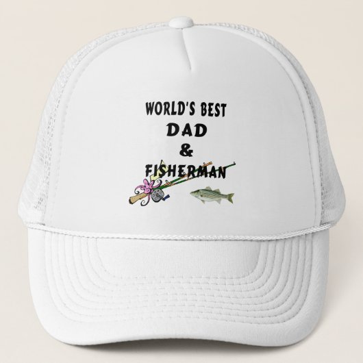 Weltbester Fischen-Vater Truckerkappe (Vorderseite)