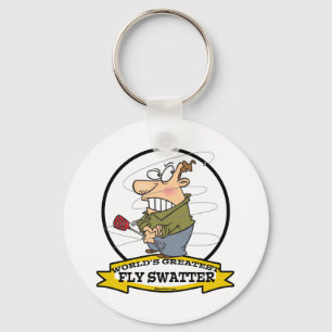 WELTBESTER FLY SWATTER MEN CARTOON SCHLÜSSELANHÄNGER