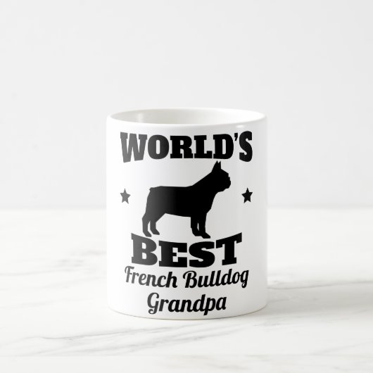 Weltbester französische Bulldoggen-Großvater Kaffeetasse (Mittel)
