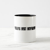 Weltbester Freund Zweifarbige Tasse (Mittel)