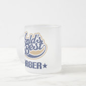 Weltbester Friseur Mattglastasse (Vorderseite Links)