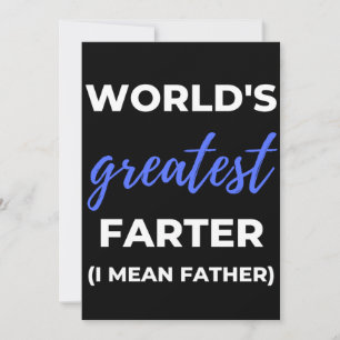 Weltbester Furzer, ich meine Vater Dankeskarte