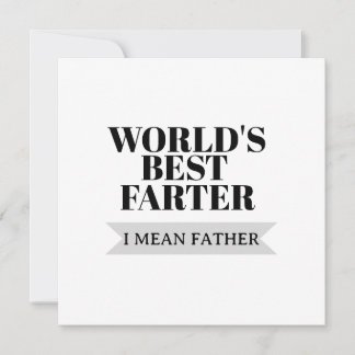 Weltbester Furzer, ich meine, Vater Lustiger Papa Karte