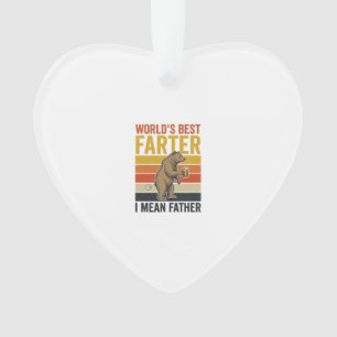 Weltbester Furzer Lustiger Vater Bär Ornament