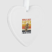 Weltbester Furzer Lustiger Vater Bär Ornament (Vorderseite)