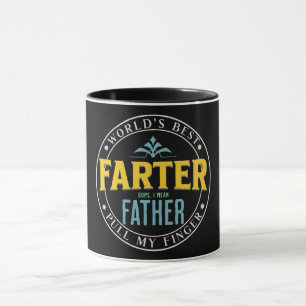Weltbester Furzer Lustiger Vater-Witz Retro Tasse