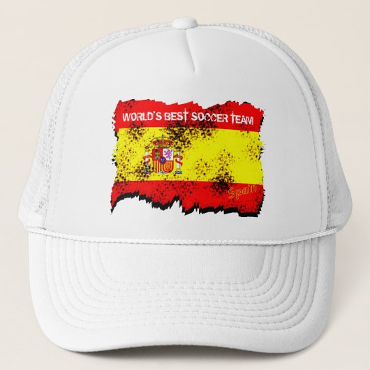 Weltbester Fußball-Team-Spanien-Hut Truckerkappe (Vorderseite)