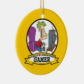 WELTBESTER GAMER II-CARTOON KERAMIKORNAMENT (Rechts)