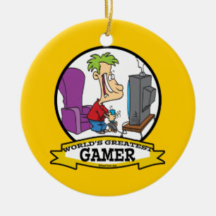 WELTBESTER GAMER II-CARTOON KERAMIKORNAMENT