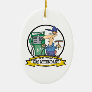 WELTBESTER GASATTENDANT II-CARTOON KERAMIKORNAMENT