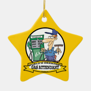 WELTBESTER GASATTENDANT II-CARTOON KERAMIKORNAMENT