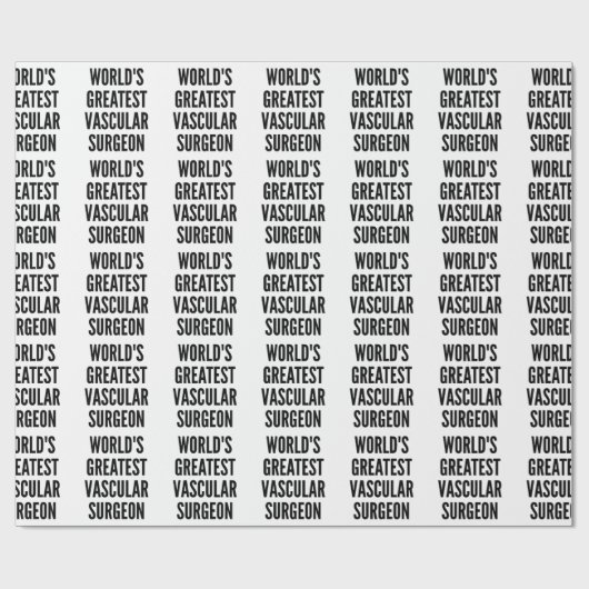 Weltbester Gefäßchirurg Geschenkpapier (Flach)