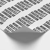 Weltbester Gefäßchirurg Geschenkpapier (Ecke)