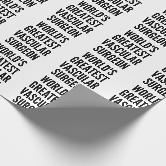Weltbester Gefäßchirurg Geschenkpapier (Ecke)