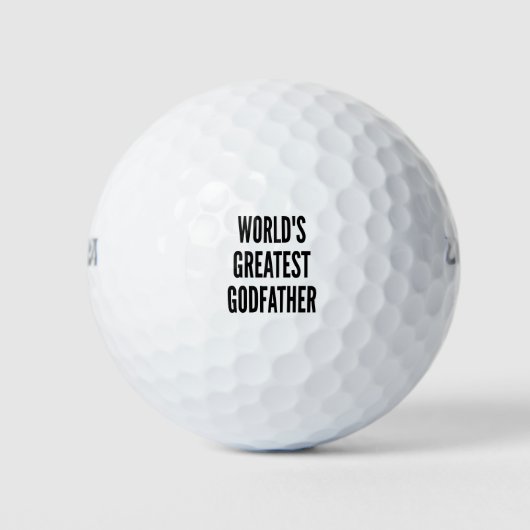 Weltbester Godvater Golfball (Vorderseite)