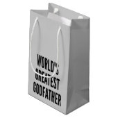 Weltbester Godvater Kleine Geschenktüte (Rückseite Schrägansicht)