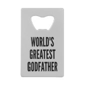 Weltbester Godvater Kreditkartenflaschenöffner (Rückseite)